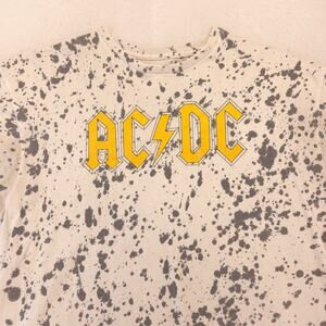 ACDC Band Crew Neck Short Sleeve Graphic Shirt Mens Size Extra Large XL White